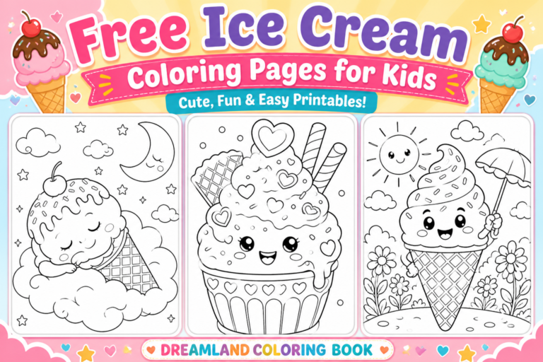 Free Ice Cream Coloring Pages