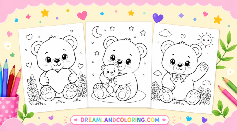 Free Bear Coloring Pages
